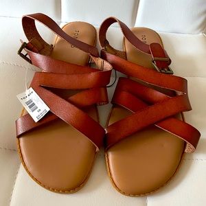 Brown Strappy Flat Sandals - Torrid
